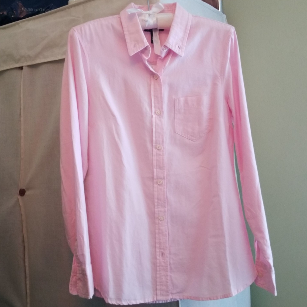 Boyfriend fit oxford NWT price cut off top